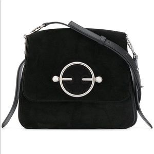 【SOLD】JW Anderson Black Suede Disc Bag